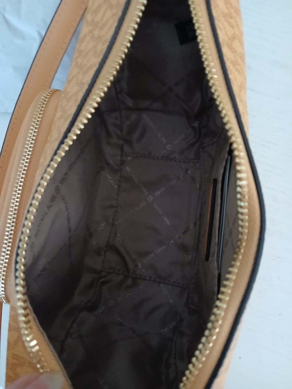 Michael Kors Merritt Honeywheat Convertible Crossbody - Picture 7 of 8